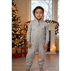 Tucker & Tate Baby Boy Hooded Romper 12M